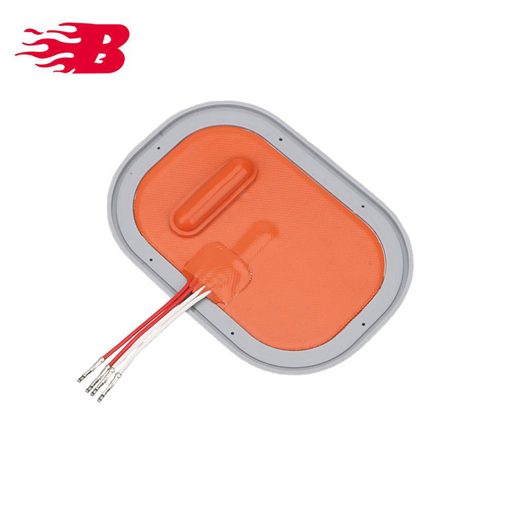 Hot sale electric flexible battery powered silicone rubber heater heating element Flat Heater Breathing Heater Covid 19