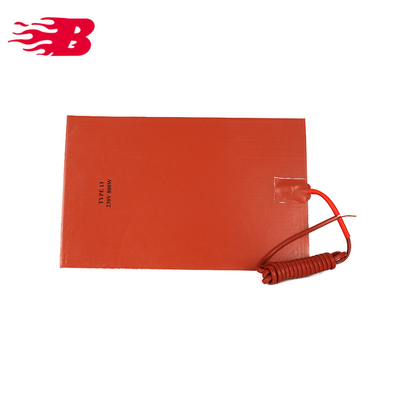 200*300mm 12V 220V 200 Degree 3D Printer Flexible UL Ce Silicone Rubber Heater Heating Pad with 3m Adhesive